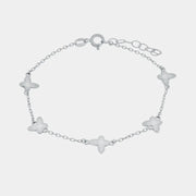 Bracciale in Argento 925 con ciondoli farfalla