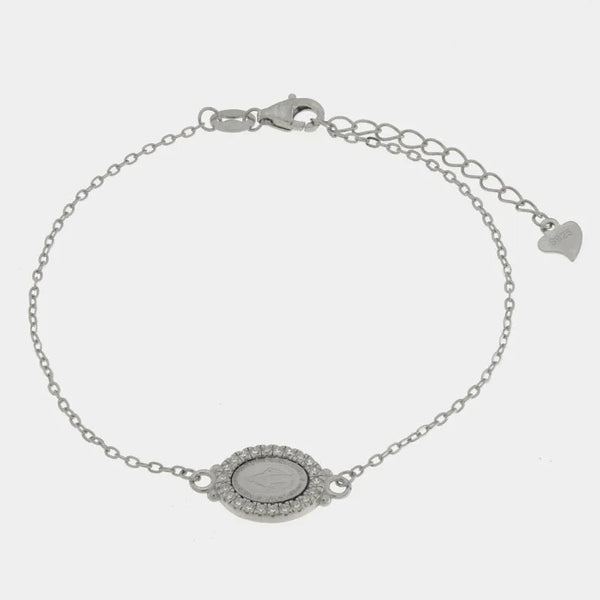 Bracciale in Argento 925 con madonna - BYSIMON gioielli