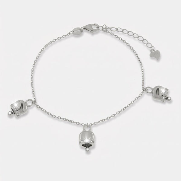 Bracciale in Argento 925 con campanelle pendenti
