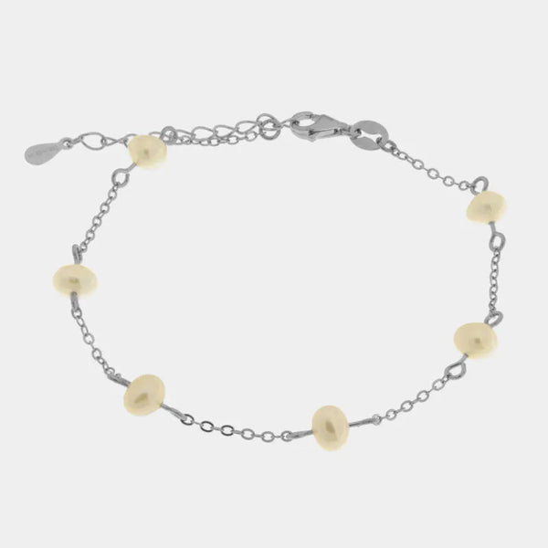Bracciale in Argento 925 perle - BYSIMON gioielli