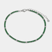 Bracciale in Argento 925 tennis verde