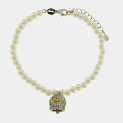 Bracciale in Argento 925 campanella Capri con zirconi e perle