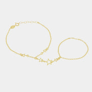 Baciamano in Argento con stelle