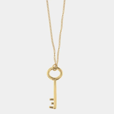 Collana in Acciaio con pendente a forma di chiave