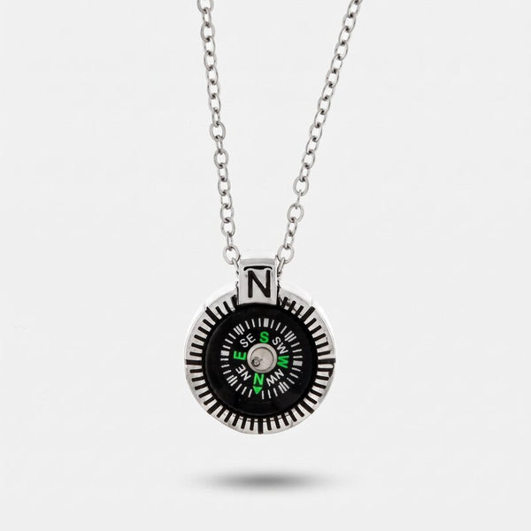 Collana in Acciaio con pendente a forma di bussola IJEWEL - gioiello BySimon