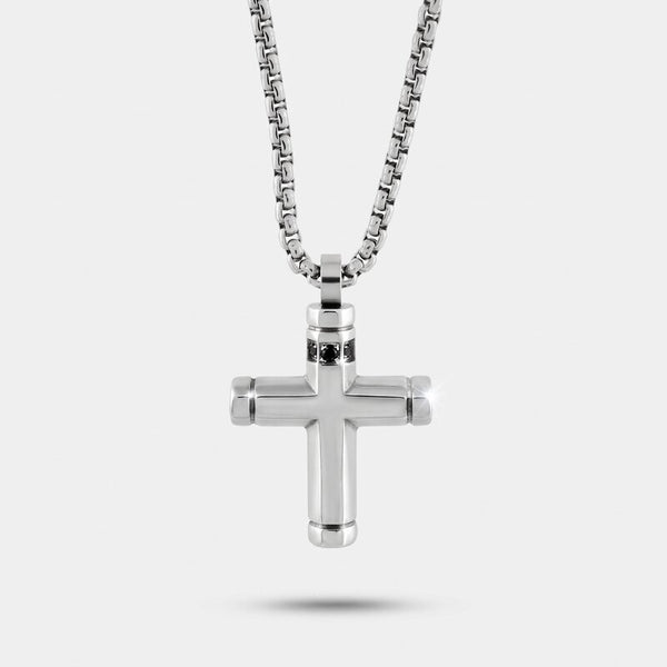 Collana in Acciaio con pendete a forma di croce IJEWEL - gioiello BySimon