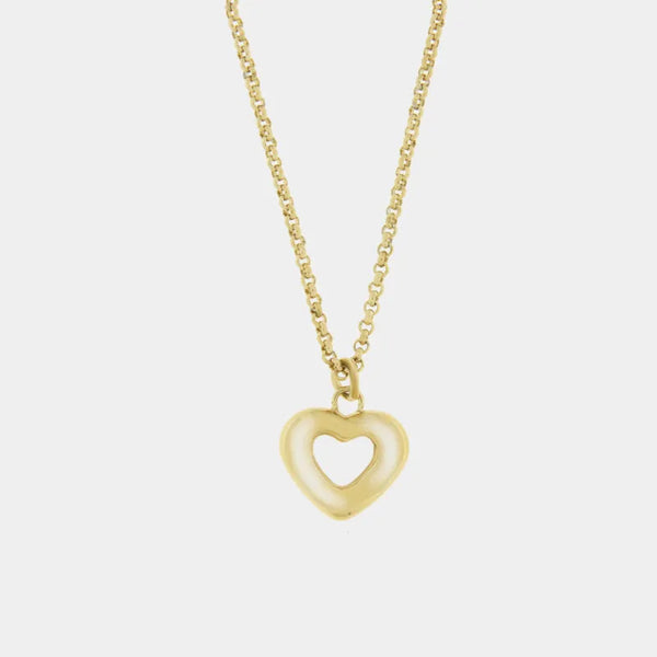 Collana in Acciaio con ciondolo cuore - BYSIMON gioielli