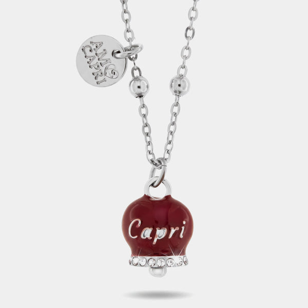 Collana in acciaio con campanella | ciondolo per laurea | BYSIMON