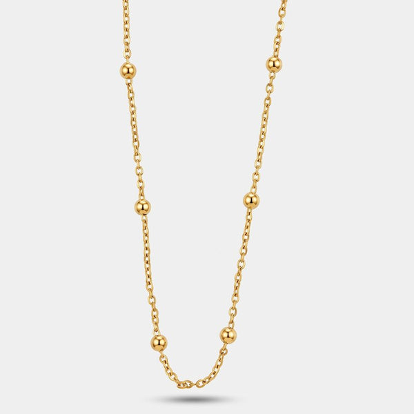 Collana in Acciaio Catena con palline - BYSIMON gioielli