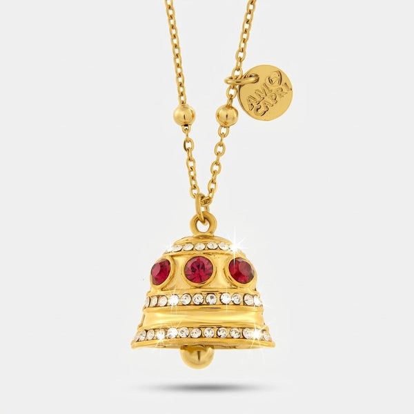 Collana in Acciaio campanella Capri con punti luce - BYSIMON gioielli
