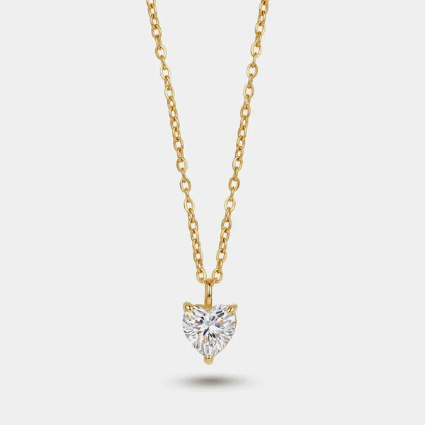 Collana in Acciaio punto luce cuore
