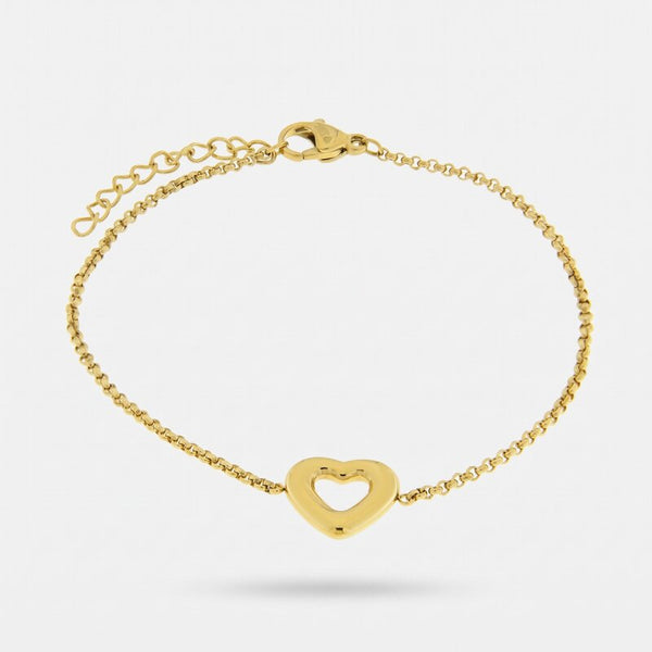 Bracciale in Acciaio con cuore - BYSIMON gioielli