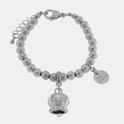 Bracciale in Acciaio Inossidabile con campanella con scritta Capri | gioielli in acciaio inossidabile | BYSIMON