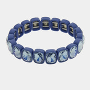 Bracciale in Acciaio con cristalli blu
