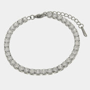 Bracciale in Acciaio tennis con zirconi grandi