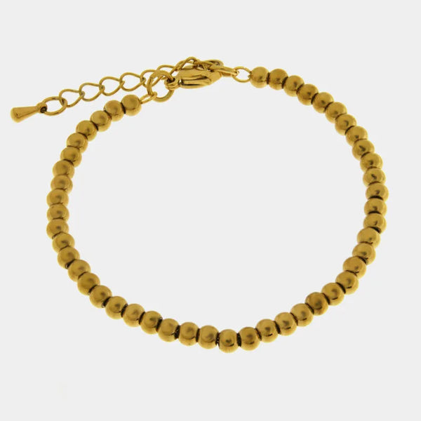 Bracciale in Acciaio maglia palline - BYSIMON gioielli