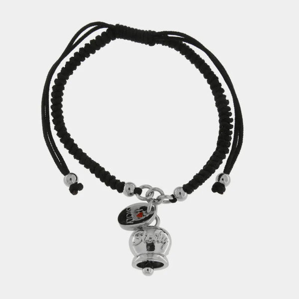 Bracciale cordino siciliano nero | gioielli di Sicilia | BYSIMON