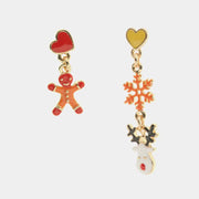 Orecchini in Metallo con pendenti natalizi