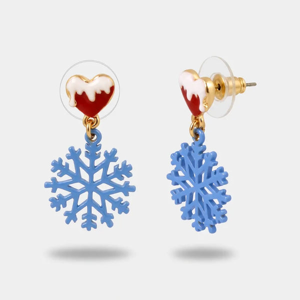 Orecchini in Metallo con fiocco di neve