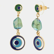 Orecchini in Metallo con cristalli e pietre colorate