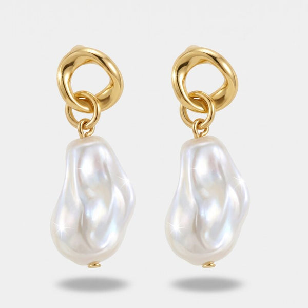 Orecchini in Metallo con perle pendenti - BYSIMON gioielli