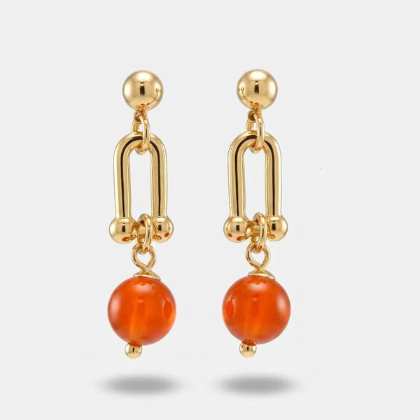 Orecchini in Metallo pendenti con sfera
