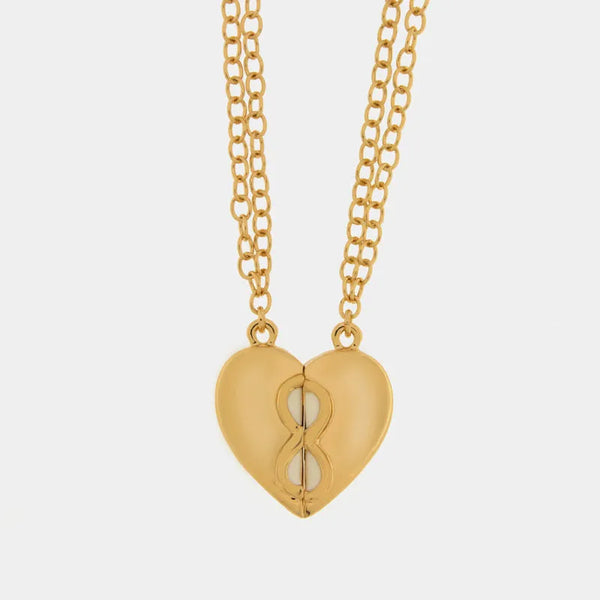 Set in Metallo collana magnetica a forma di cuore - BYSIMON gioielli