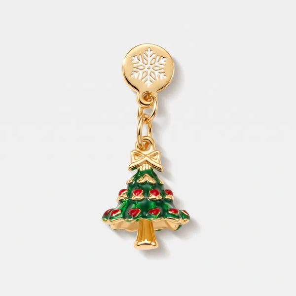 Ciondolo in Metallo con albero di Natale