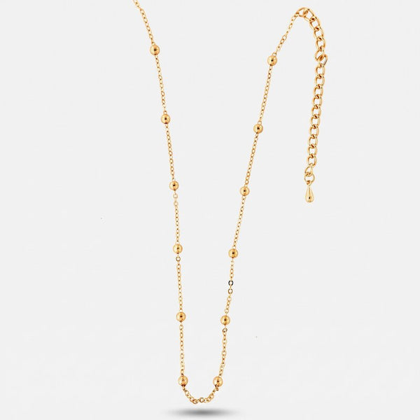 Collana in Metallo Catena lunga con palline - BYSIMON gioielli
