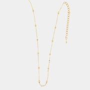 Collana in Metallo Catena lunga con palline