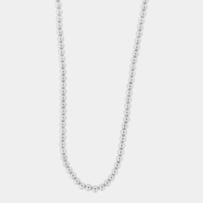 Ball chain metal necklace
