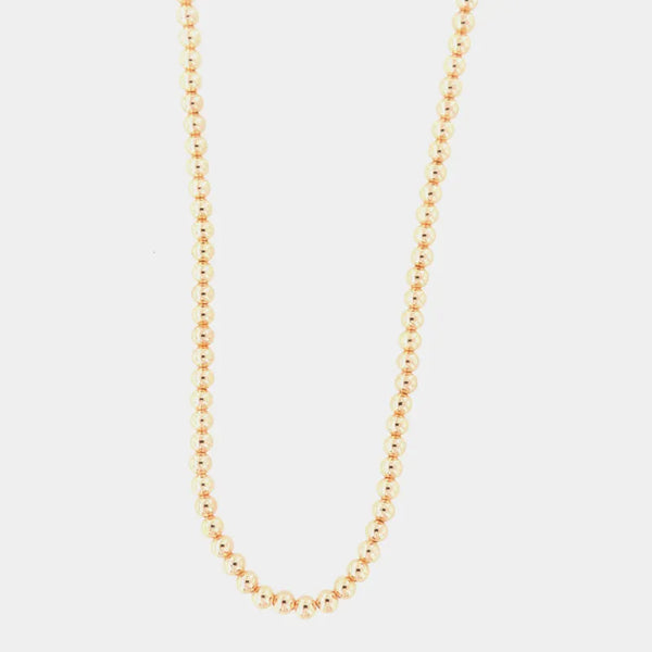 Collana in Metallo maglia sfere - BYSIMON gioielli