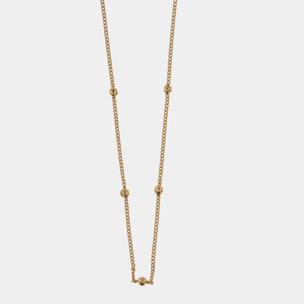 Collana in Metallo Catena con palline - BYSIMON gioielli