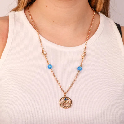 Metal necklace with Doge's Palace in Venice