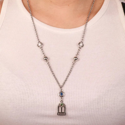 Metal necklace with Doge's Palace in Venice