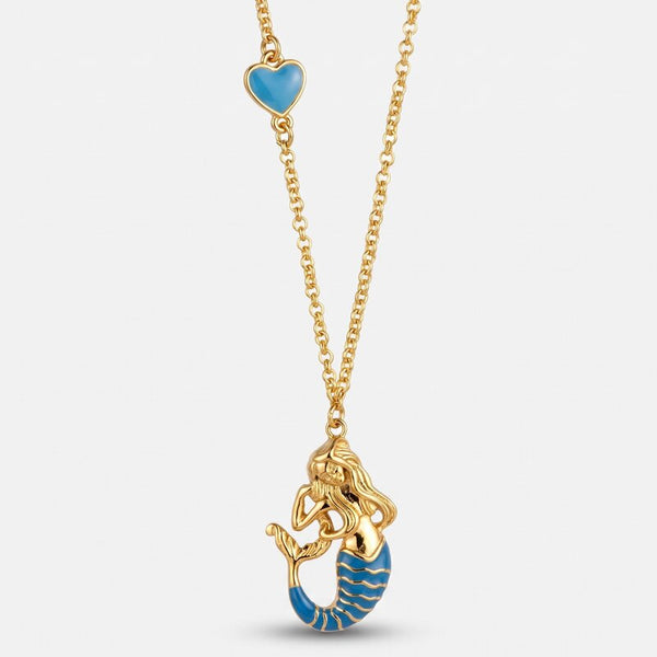Collana con sirena partenopea napoletana | gioielli portafortuna napoletani | BYSIMON