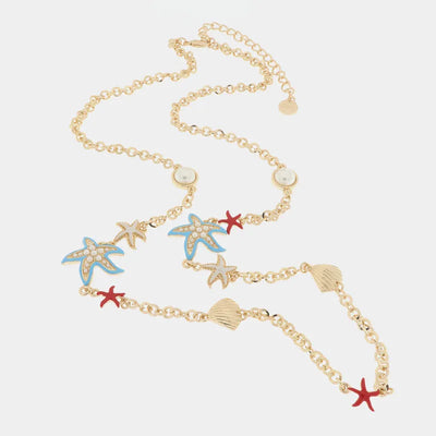 Collana con stelle marine e conchiglie | collana conchiglia estate | BYSIMON
