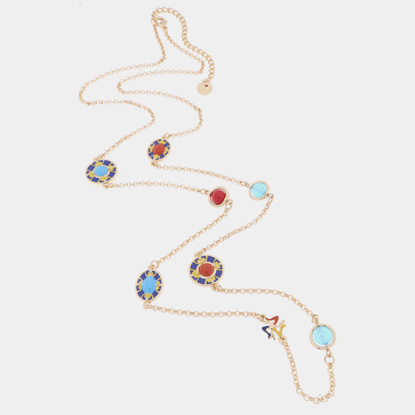 Collana in Metallo con maioliche - BYSIMON gioielli