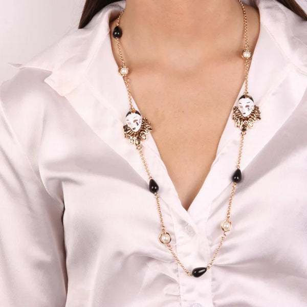 Collana in Metallo con maschere veneziane