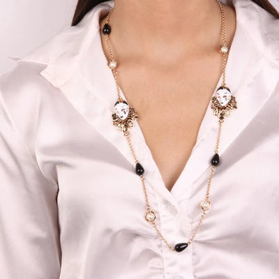 Collana in Metallo con maschere veneziane