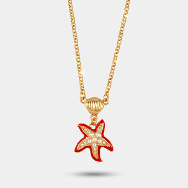 Collana in Metallo con stella marina pendete - BYSIMON gioielli