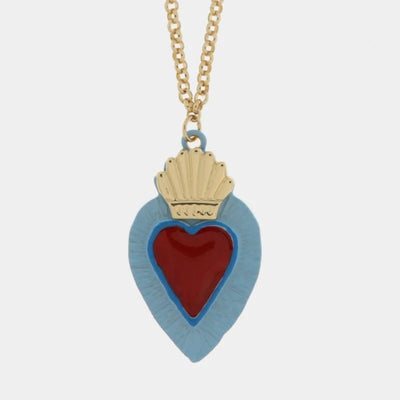 Collana con cuore sacro napoletano | portafortuna da regalare | BYSIMON