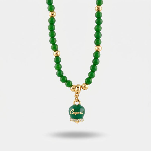 Collana in Metallo Con campanella portafotuna Capri