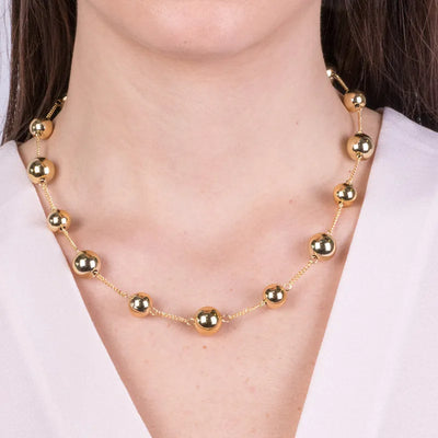 Collana in Metallo con pietre lucide - BYSIMON gioielli