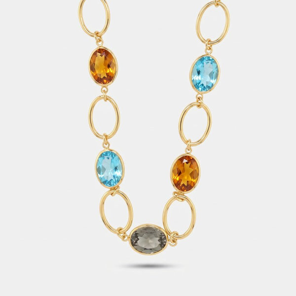 Collana in Metallo con cristalli colorati AMOVENEZIA - gioiello BySimon