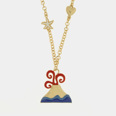 Collana in Metallo con Vulcano - BYSIMON gioielli