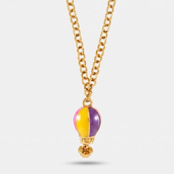 Collana in Metallo con mongolfiera placcata oro - BYSIMON gioielli