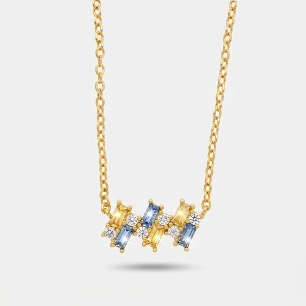 Collana in Metallo zirconi colorati - BYSIMON gioielli