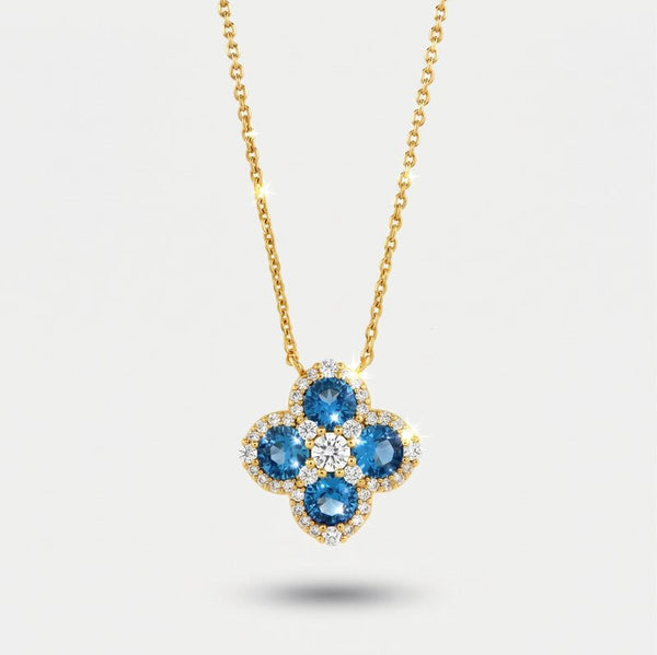 Collana in Metallo croce blu - BYSIMON gioielli