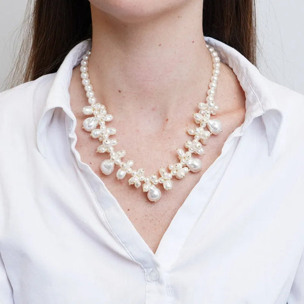 Collana in Metallo con perle - BYSIMON gioielli
